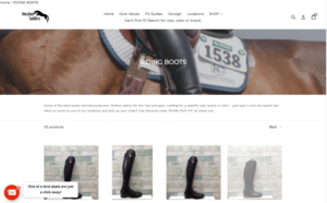 Screengrab of the Maryland Saddlery website. 