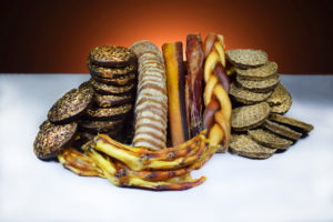 real-meat, 100% digestible chews and cookies. 